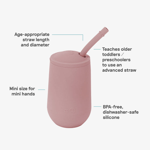ezpz Happy Cup Straw System for Older Toddlers and Preschoolers