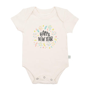 graphic bodysuit | happy new year