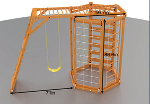 Hawthorn XL – Natural | Octagon Outdoor Jungle Gym
