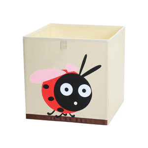 Squared Foldable Storage Box with Animals Multivariant