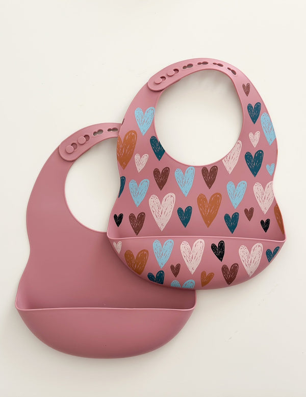 Silicone Bibs - Sage and Spiced Pumpkin