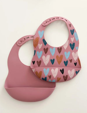 Silicone Bibs - Sage and Spiced Pumpkin - MOOGCO Baby