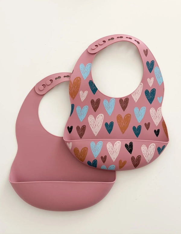 Silicone Bibs - Sage and Spiced Pumpkin - MOOGCO Baby