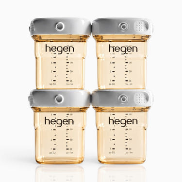 hegen PPSU Breast Milk Storage 150ml 4-Pack with Lids