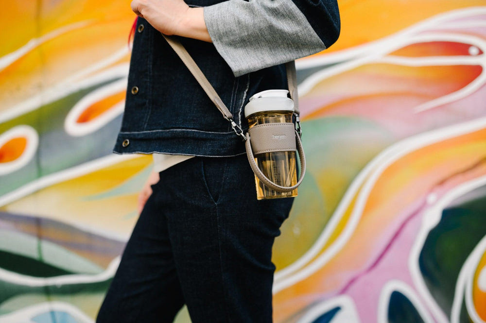 Hegen Bottle Strap in Taupe Grey - Essential accessory for baby bottles, providing convenience and style.