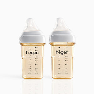 hegen PPSU Anti-Colic Baby Bottle 240ml 2-Pack White