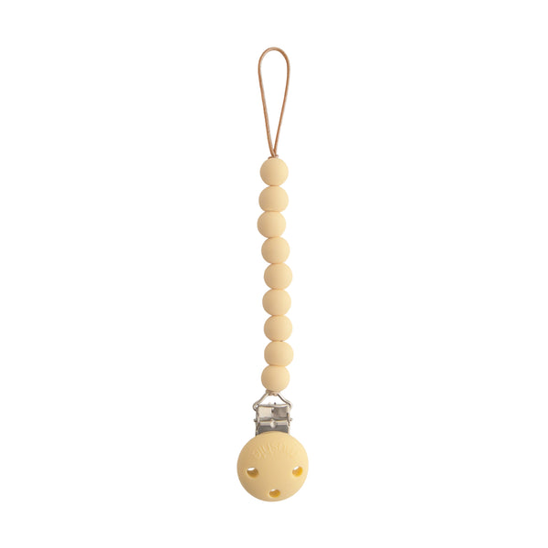 Mushie Hera Silicone Pacifier Clip Single-Color Beads