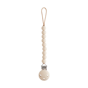 Mushie Hera Silicone Pacifier Clip Single-Color Beads
