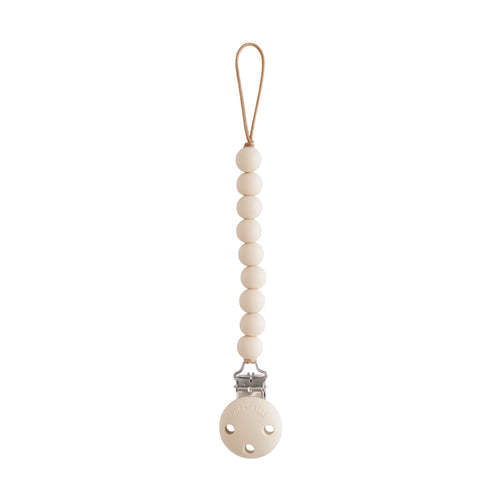 Silicone Pacifier Clip by Hera in stylish design, perfect for keeping pacifiers clean and accessible for babies.