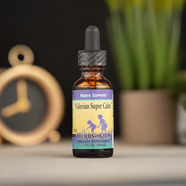 Herbs for Kids Valerian Super Calm 1 Fl Oz: Nerve Support Dietary Supplement | Promotes Normal Activity and Sleep