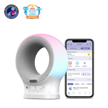 Eclipse+ Baby Monitor: sleek design, advanced features for peace of mind and baby safety.