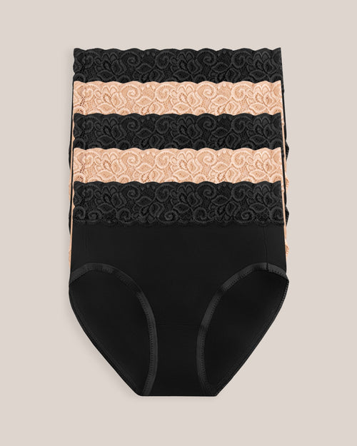 High-Waisted Postpartum Underwear Pack | Assorted Neutrals