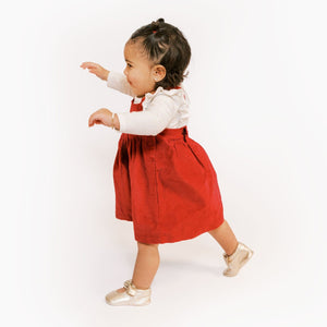 Newborn Platinum Knotted Bow Baby Shoe in angle view, perfect for stylish infant footwear.