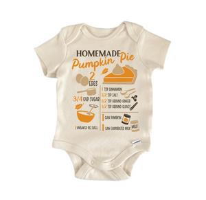 Homemade Pumpkin Pie Newborn Baby Onesie® Bodysuit