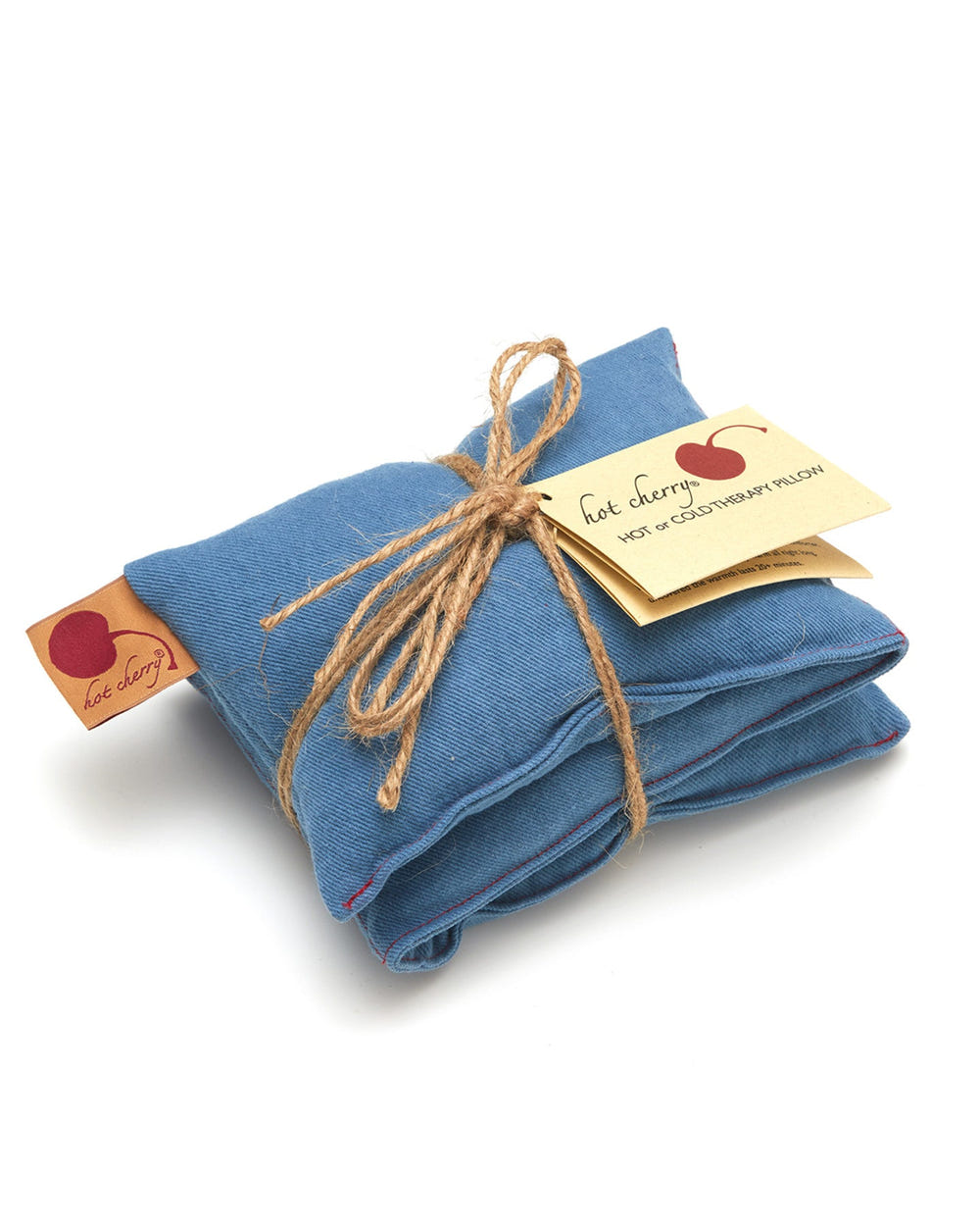 Blue Denim Hot Cherry Neck Wrap for babies, providing comfort and warmth.
