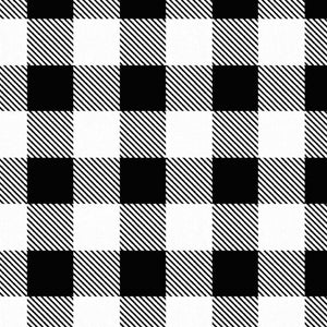 White Buffalo Plaid Flutter Bapron