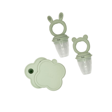 Nourishing Nibbler Set: colorful plates and bowls for baby feeding, promoting healthy eating habits.