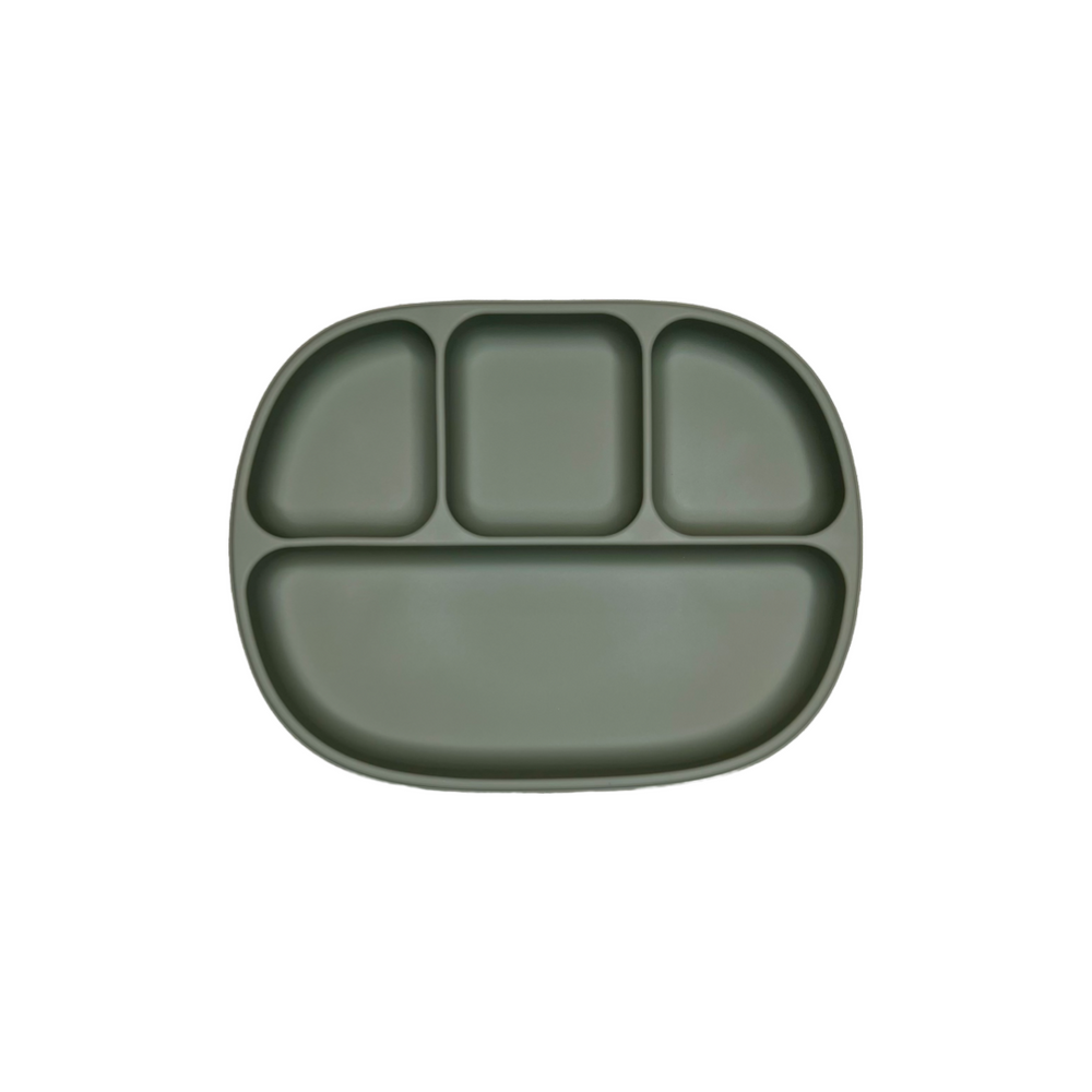4 Section Suction Plate for babies, perfect for mealtime mess-free feeding and portion control.