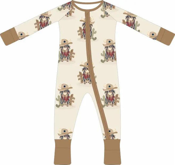 Max and Pippa - Bamboo Highland Cowboy Convertible Zippie
