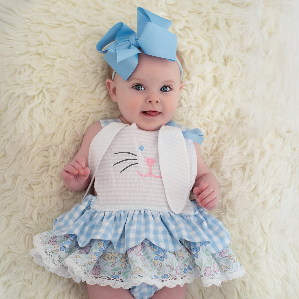 Blue Skirted Bunny Bubble