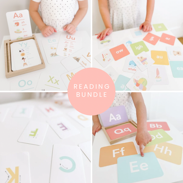 "Reading Flashcards Bundle for babies, perfect gift set for early learning and development."