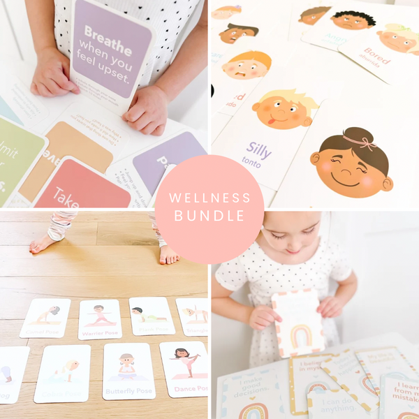 Wellness Flashcards Bundle for babies - perfect gift set for early learning and development.