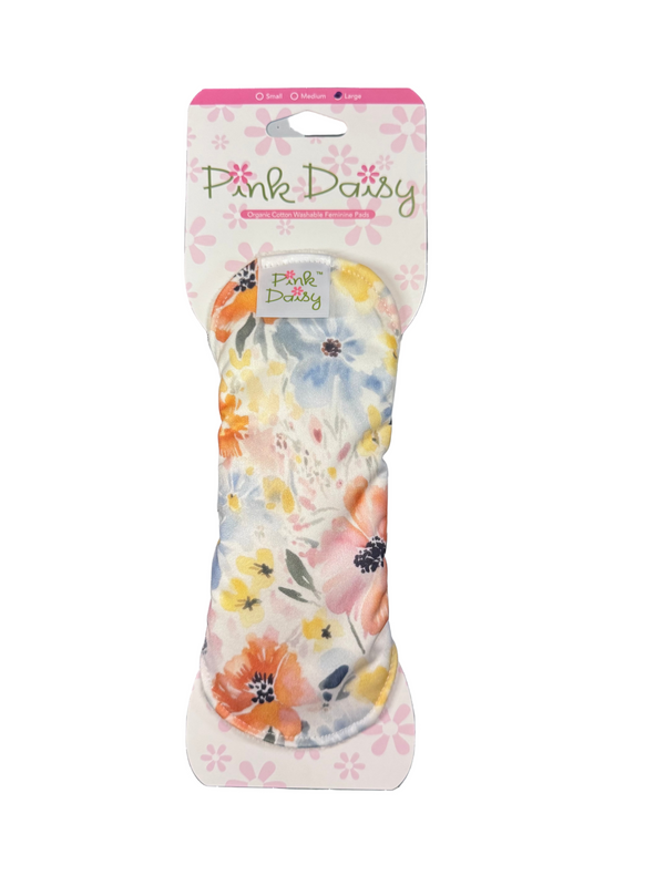 Pink Daisy Organic Cotton Feminine Pads