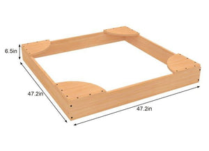 Wooden Sandbox – Durable Outdoor Play Area, Perfect for Excavator