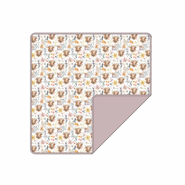 Soft Pasture Petals baby blanket, perfect for swaddling and keeping your little one cozy and comfortable.