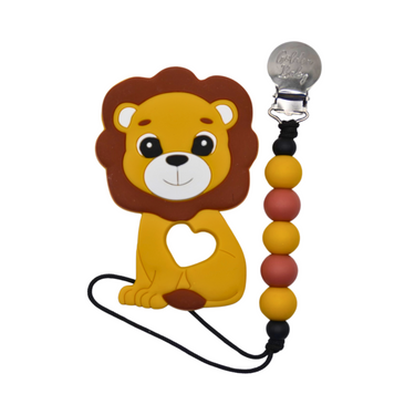 Lion Teether Set for babies - safe, colorful, and perfect for soothing gums during teething.
