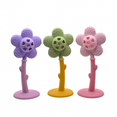Colorful rattle teethers for babies, promoting sensory play and soothing gums. Perfect for teething relief.