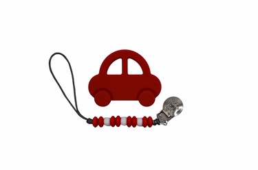 "Car Teether Set for babies, colorful and safe for soothing gums during teething."