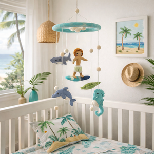 Baby Mobile - Surfer Boy & Ocean Creatures