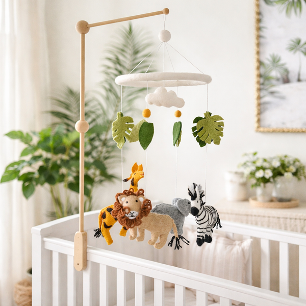 Felt Baby Mobile - Safari Jungle