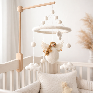 Felt Angel Baby Mobile
