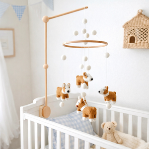 Felt Corgi Dog Baby Mobile
