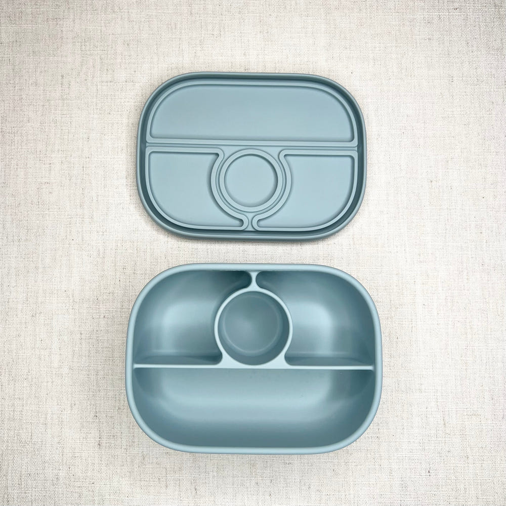 Hayden Bento Box in Slate Blue for food storage and on-the-go meals. Perfect for babies and toddlers.