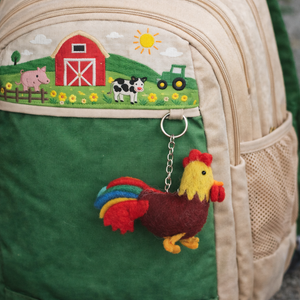 Felt Keychain - Rooster