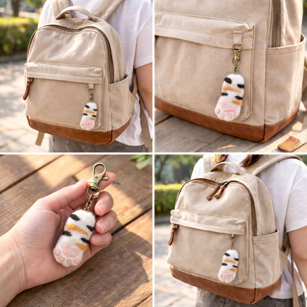 Felt Keychain - Cat Paw