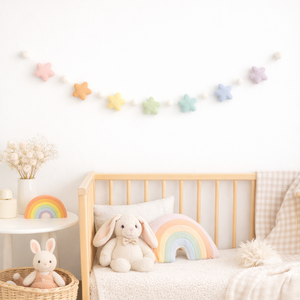 Felt Pastel Star Garland
