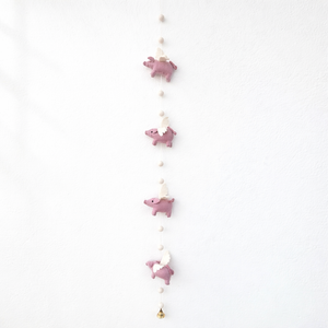 Felt Flying Pig Garland