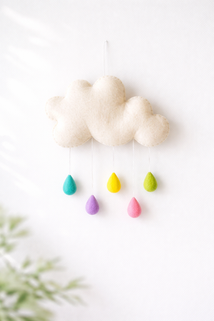 Whimsical Pastel Drizzle Wall Decor