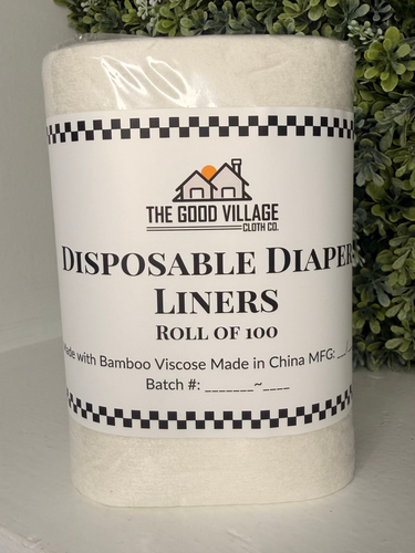 ✨PREORDER ✨ | Biodegradable Disposable Cloth Diaper Liners | 100 Pack Bamboo Viscose Liners