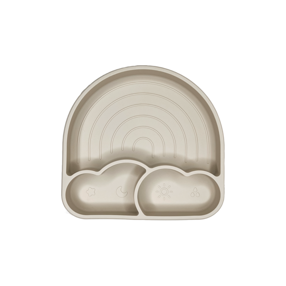 "You Are My Sunshine Rainbow Plate for babies, vibrant design perfect for mealtime fun."