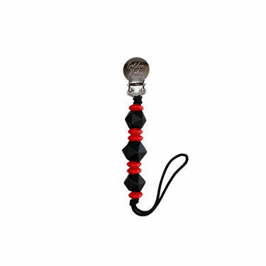Harley Pacifier Clip for Valentine's Day - stylish and functional baby accessory.