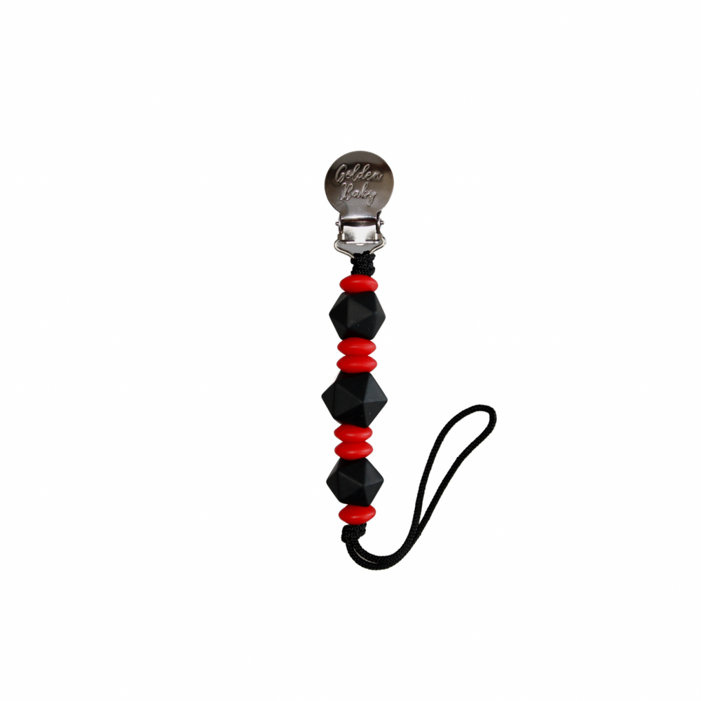 Harley Pacifier Clip for Valentine's Day - stylish and functional baby accessory.