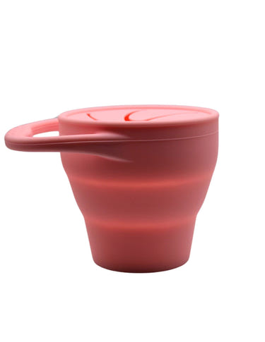 Silicone snack container for babies, perfect for on-the-go meals and easy storage. Safe, durable, and spill-proof design.