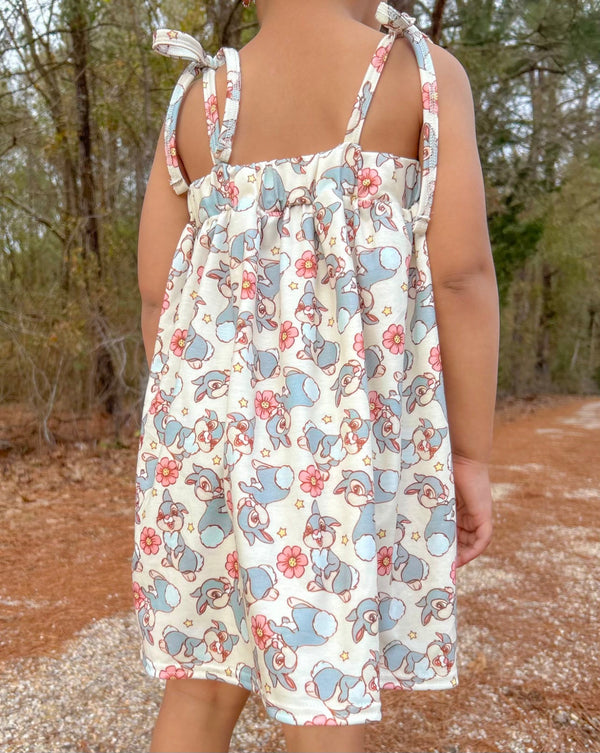 Smocked happy Easter thumper Dress