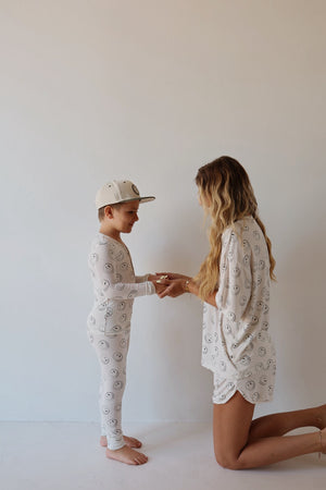 Bamboo Two Piece Pajamas | Green Smiles