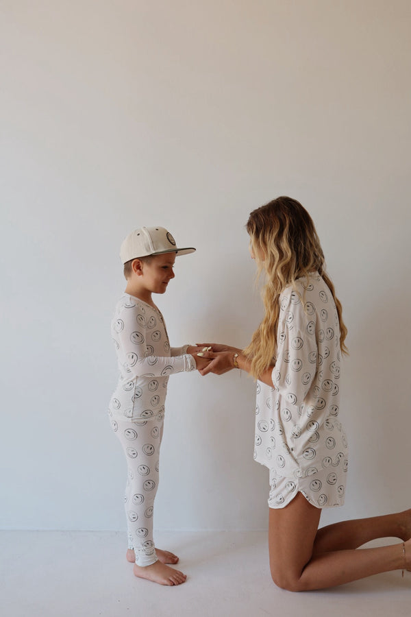 Bamboo Two Piece Pajamas | Green Smiles